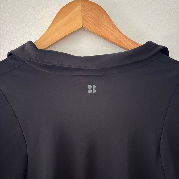 NWT Sweaty Betty Explorer Pullover Jacket in Black Cropped Cuff Half Zip Size S - Picture 13 of 16